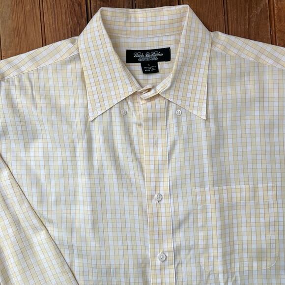 Mens Brooks Brothers Country Club long sleeve plaid shirt size large - Picture 1 of 4